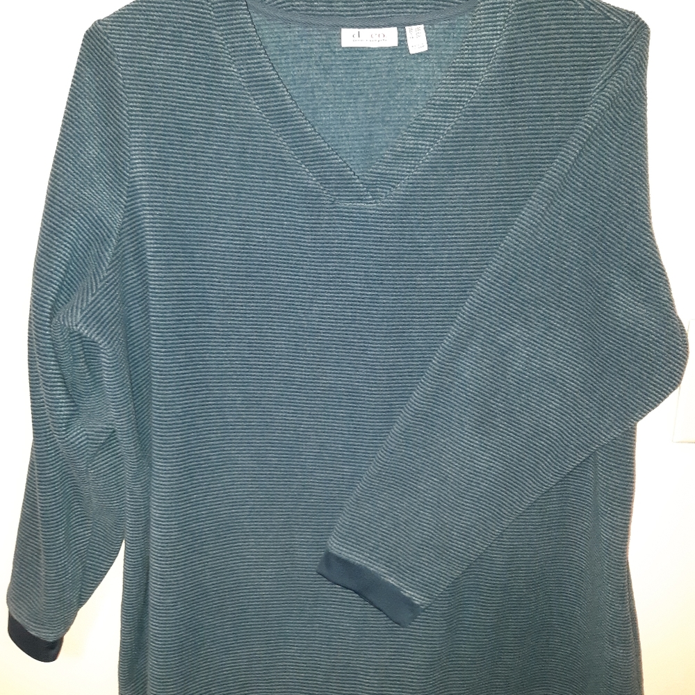 D & Co Microfleece Pullover - Spruce Blue